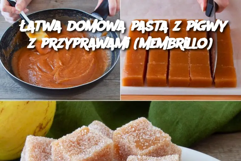 Łatwa domowa pasta z pigwy z przyprawami (Membrillo)