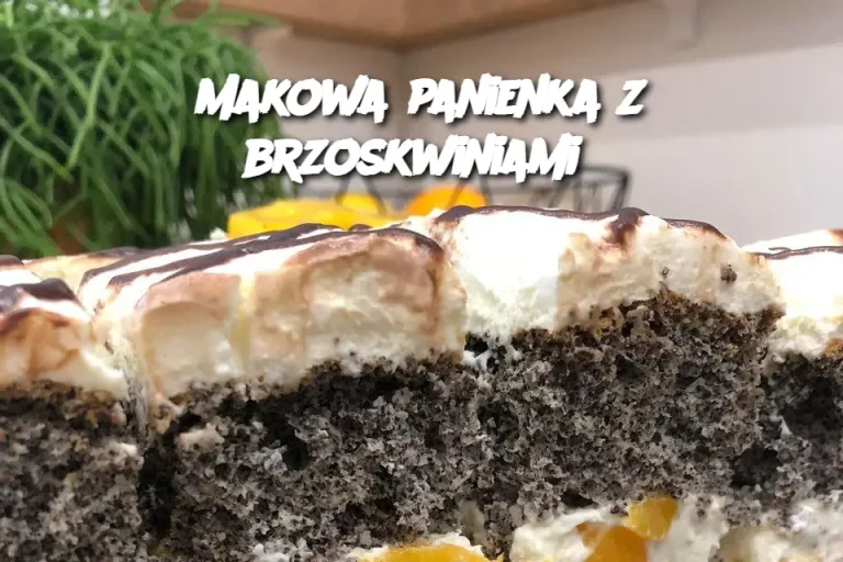 Makowa panienka z brzoskwiniami