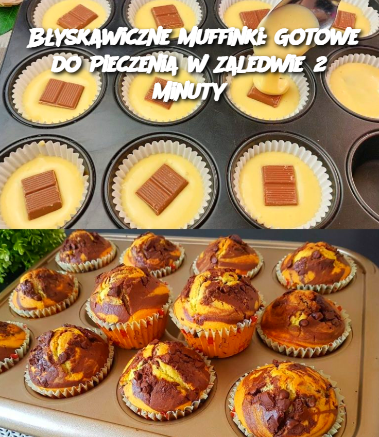 Błyskawiczne Muffinki: Gotowe do Pieczenia w Zaledwie 2 Minuty