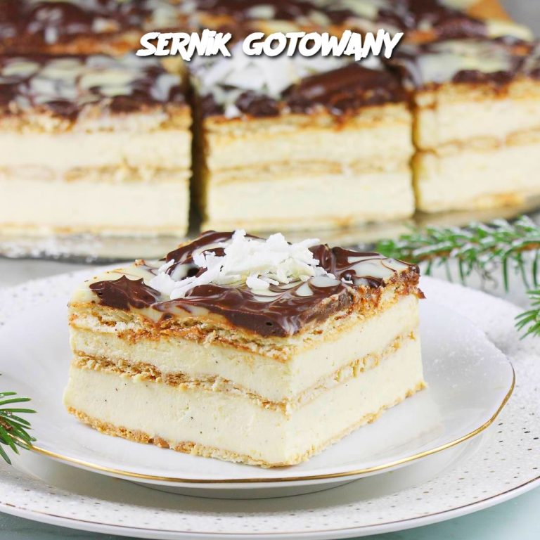 Sernik gotowany – Przepis na delikatny deser bez pieczenia