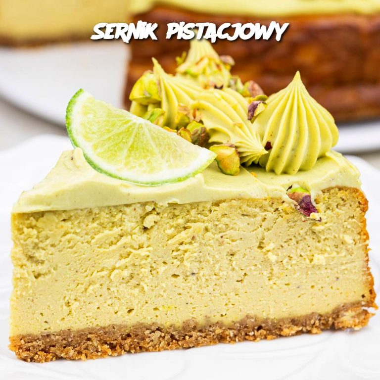 Sernik pistacjowy