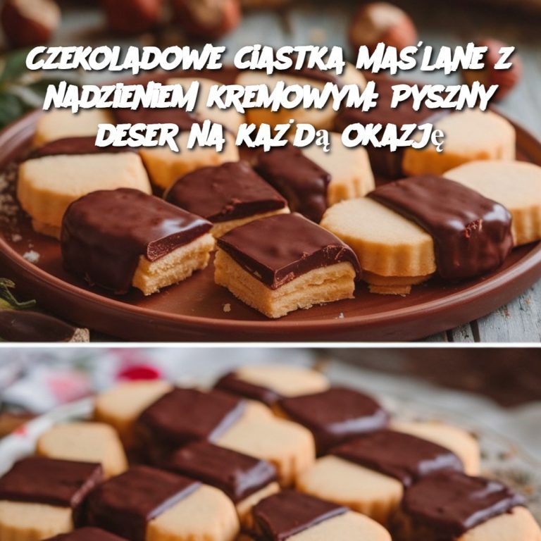 Czekoladowe ciastka maślane z nadzieniem kremowym: Pyszny deser na każdą okazję