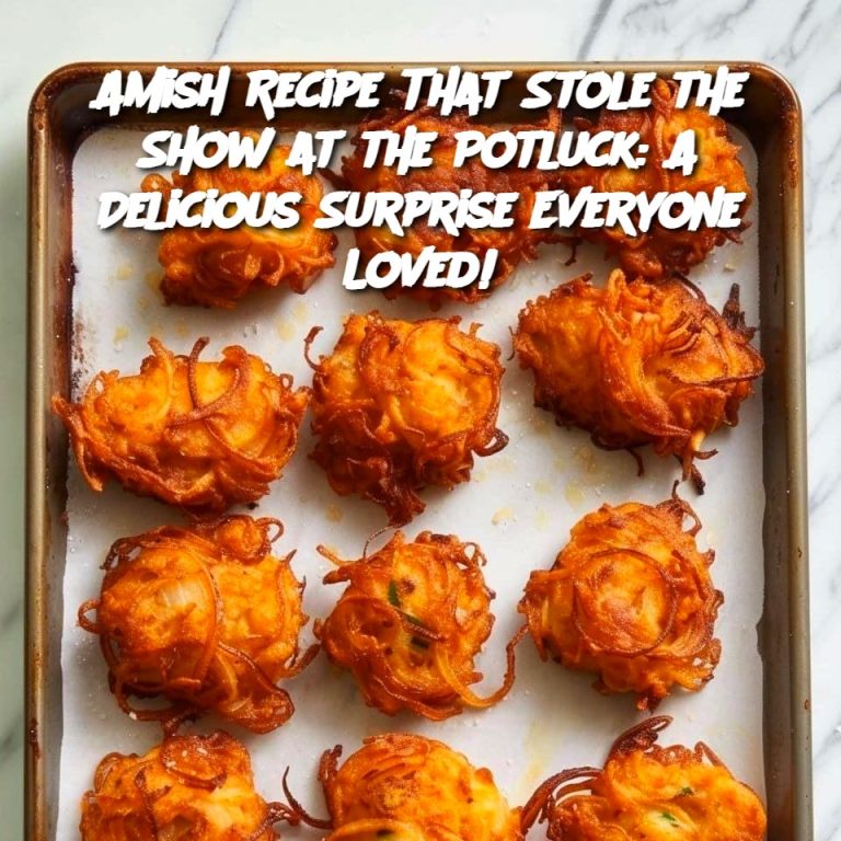 Amish Recipe That Stole the Show at the Potluck: A Delicious Surprise Everyone Loved!