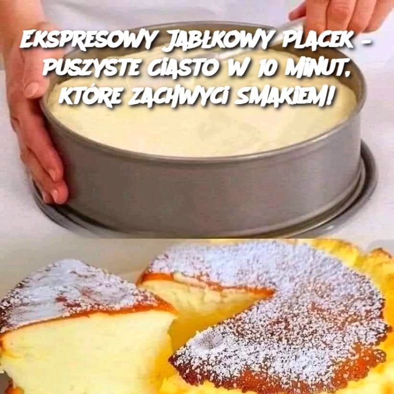 Ekspresowy Jabłkowy Placek – Puszyste Ciasto w 10 Minut, które Zachwyci Smakiem!