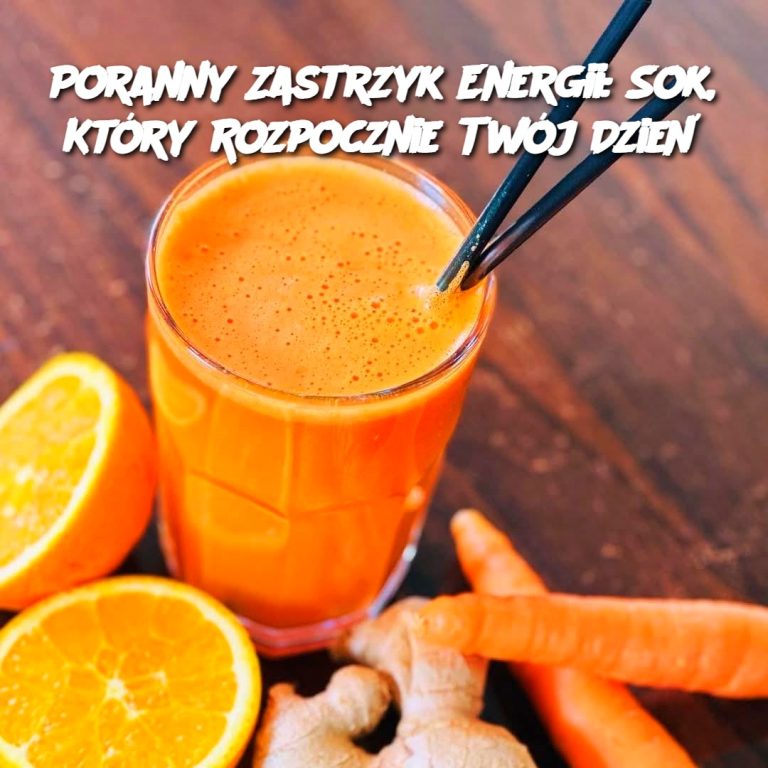 Poranny Zastrzyk Energii: Sok, Który Rozpocznie Twój Dzień