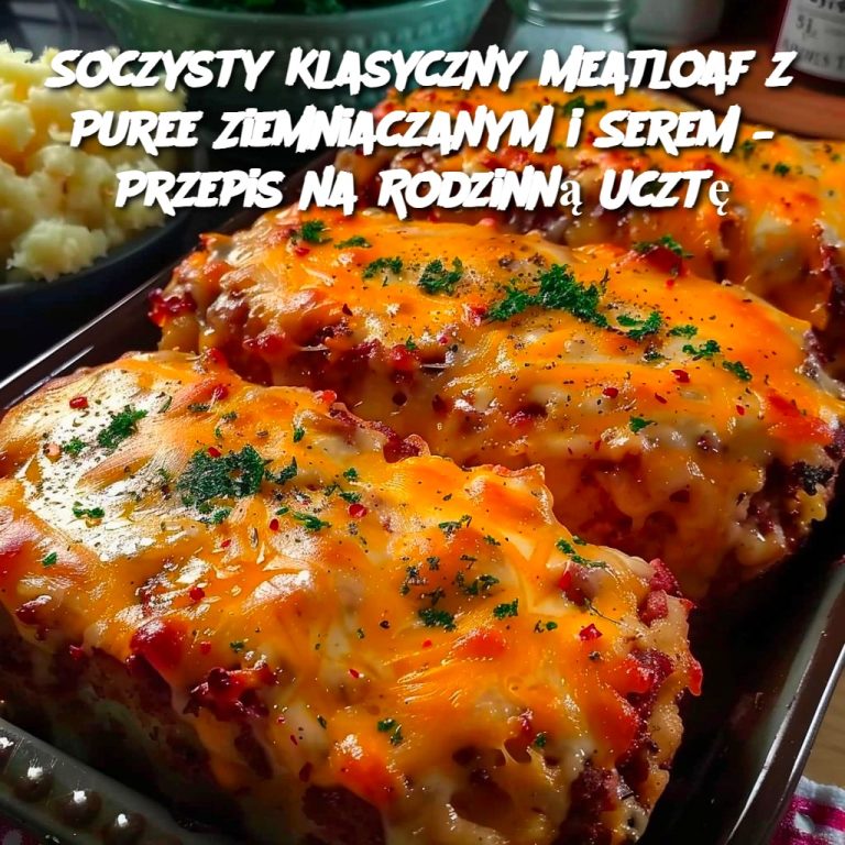 Soczysty Klasyczny Meatloaf z Puree Ziemniaczanym i Serem – Przepis na Rodzinną Ucztę