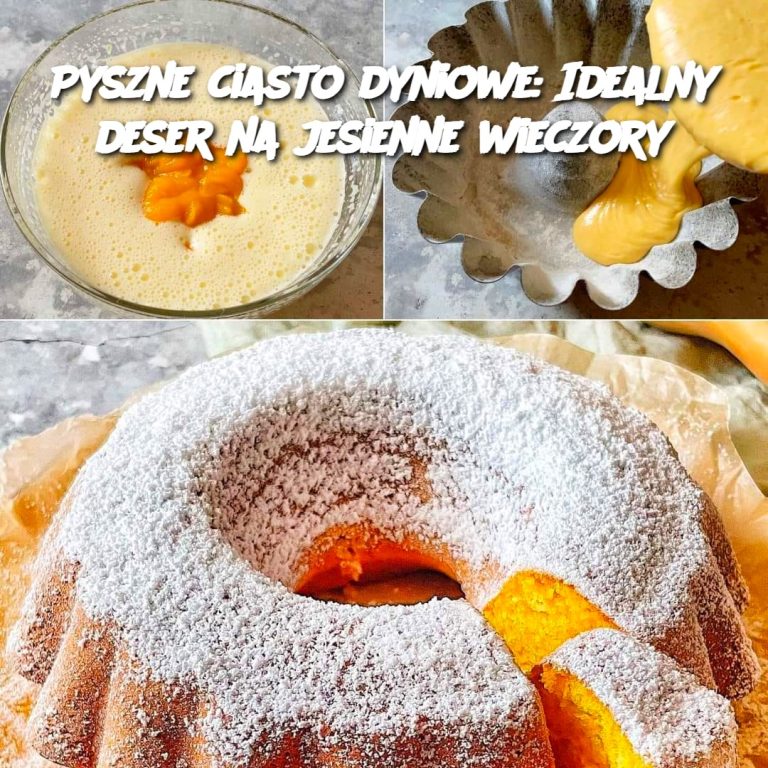 Pyszne ciasto dyniowe: Idealny deser na jesienne wieczory