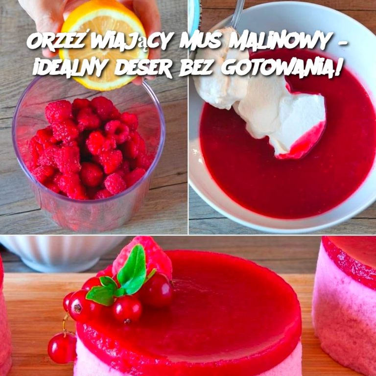 Orzeźwiający mus malinowy – idealny deser bez gotowania!