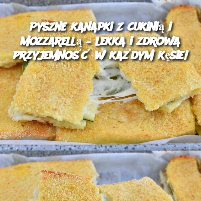 Pyszne kanapki z cukinią i mozzarellą – lekka i zdrowa przyjemność w każdym kęsie!