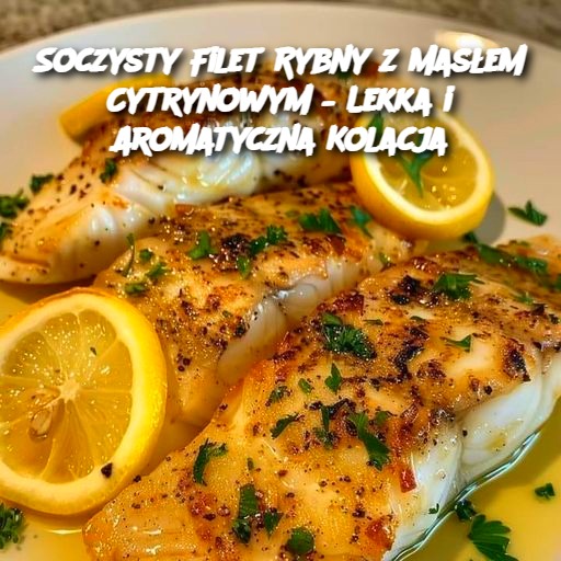 Soczysty Filet Rybny z Masłem Cytrynowym – Lekka i Aromatyczna Kolacja