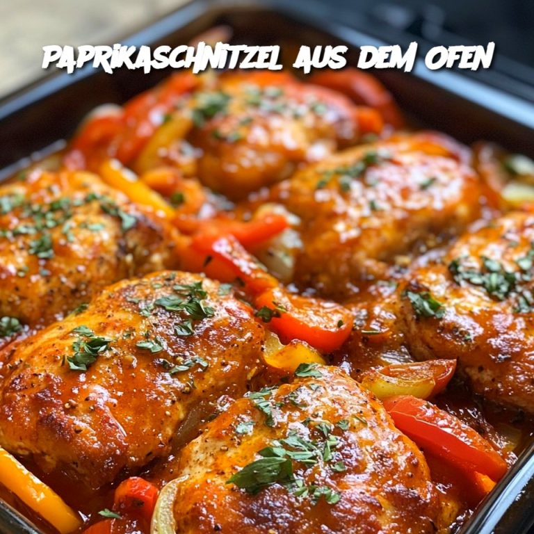 Paprikaschnitzel aus dem Ofen