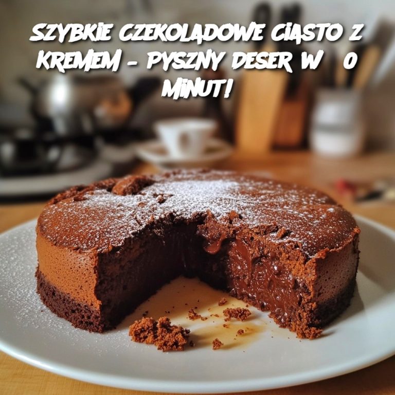 Szybkie Czekoladowe Ciasto z Kremem – Pyszny Deser w 30 Minut!