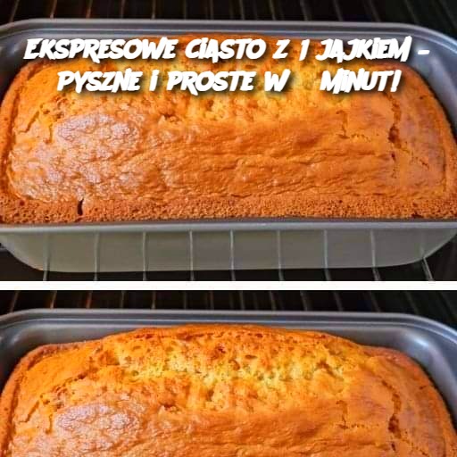 Ekspresowe ciasto z 1 jajkiem – Pyszne i proste w 5 minut!