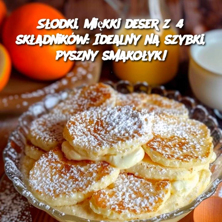 Słodki, miękki deser z 4 składników: Idealny na szybki, pyszny smakołyk!