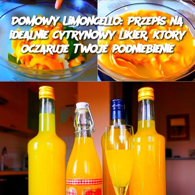 Domowy Limoncello: Przepis na idealnie cytrynowy likier, który oczaruje Twoje podniebienie