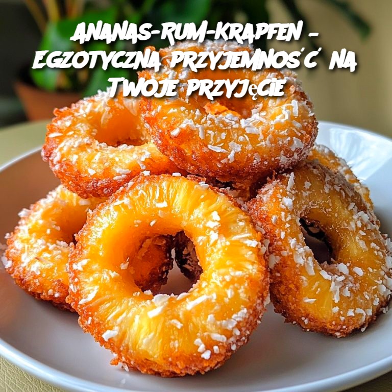 Ananas-Rum-Krapfen – Egzotyczna przyjemność na Twoje przyjęcie