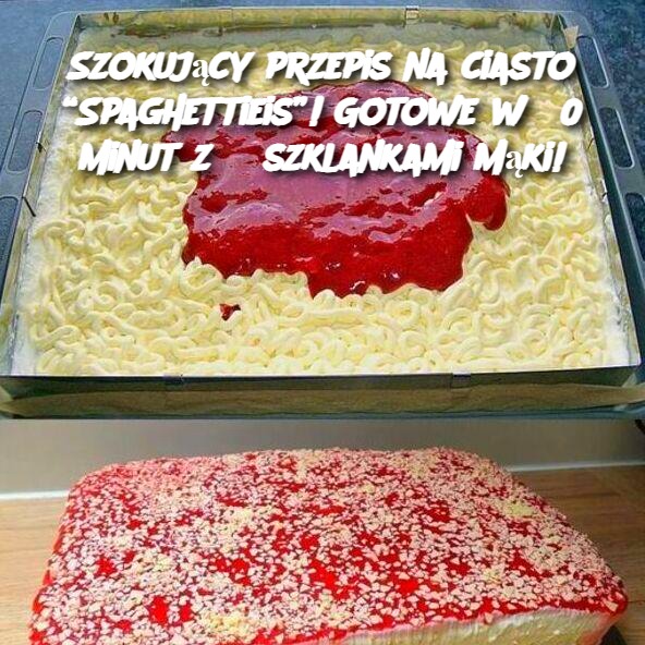 Szokujący przepis na ciasto “Spaghettieis”! Gotowe w 30 minut z 3 szklankami mąki!