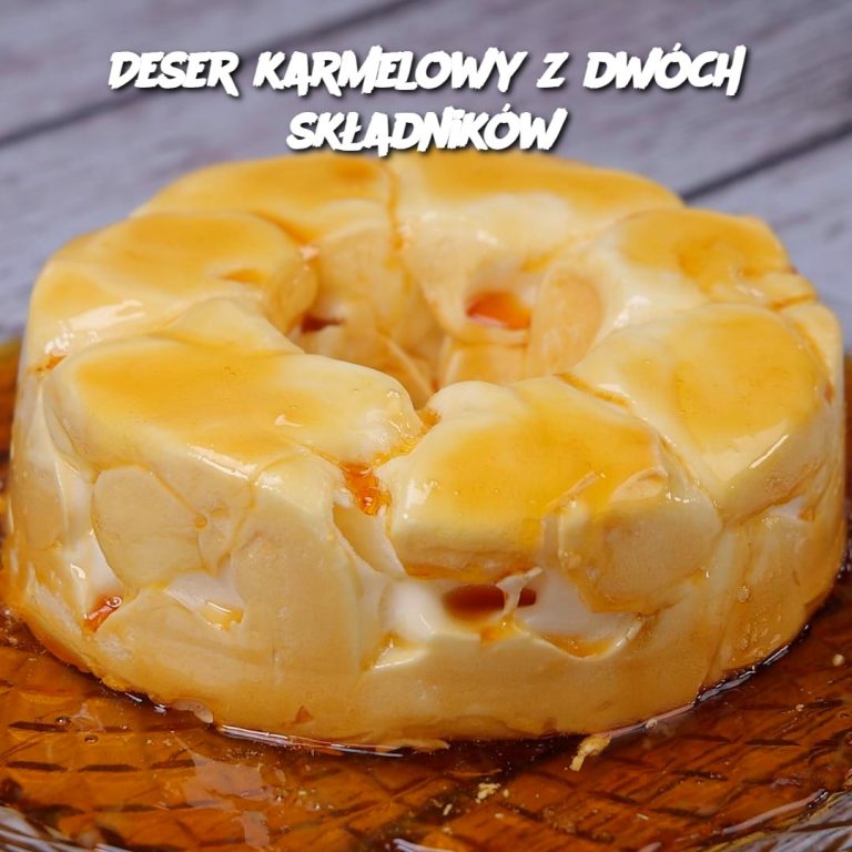 Deser karmelowy z dwóch składników