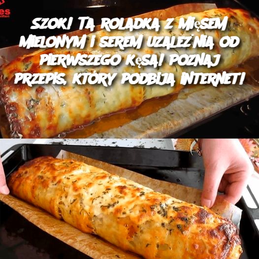 Szok! Ta roladka z mięsem mielonym i serem uzależnia od pierwszego kęsa! Poznaj przepis, który podbija internet!