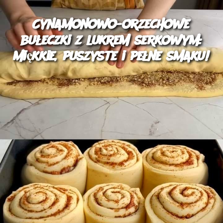 Cynamonowo-orzechowe bułeczki z lukrem serkowym: Miękkie, puszyste i pełne smaku!