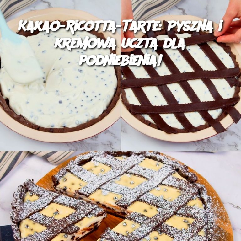 Kakao-Ricotta-Tarte: Pyszna i kremowa uczta dla podniebienia!