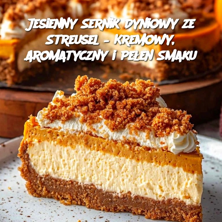 Jesienny Sernik Dyniowy ze Streusel – Kremowy, Aromatyczny i Pełen Smaku