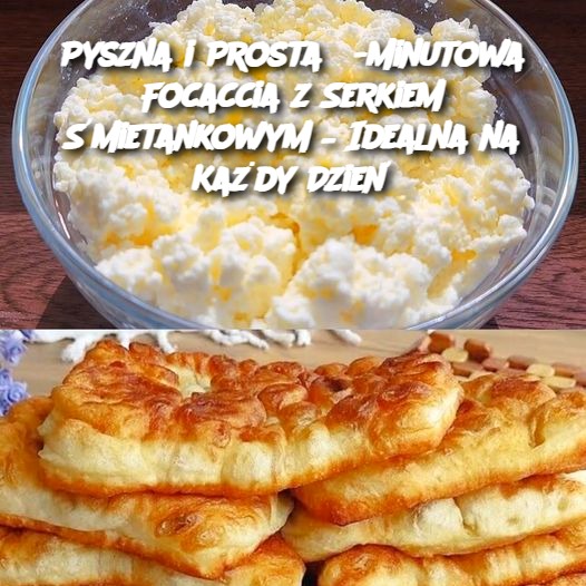 Pyszna i Prosta 5-Minutowa Focaccia z Serkiem Śmietankowym – Idealna na Każdy Dzień