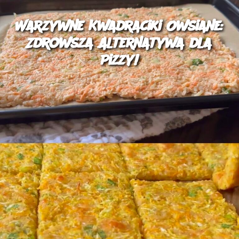 Warzywne Kwadraciki Owsiane: Zdrowsza Alternatywa dla Pizzy!