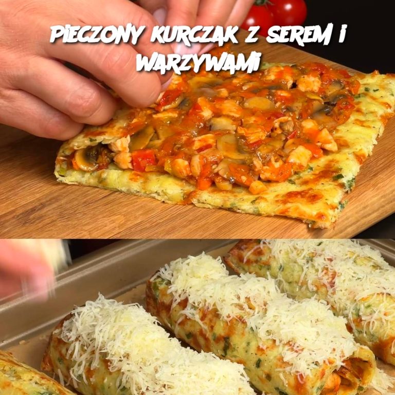 Pieczony kurczak z serem i warzywami – prosty i pyszny przepis