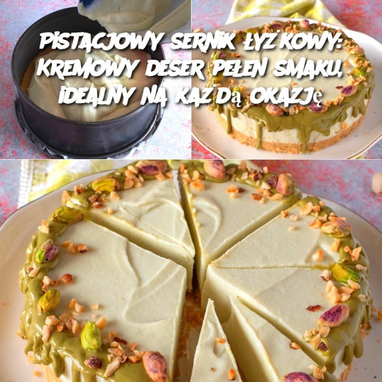 Pistacjowy sernik łyżkowy: Kremowy deser pełen smaku, idealny na każdą okazję