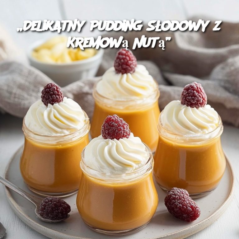 Delikatny Pudding Słodowy z Kremową Nutą