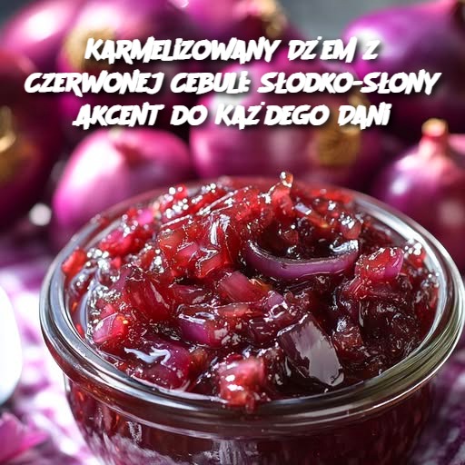 Karmelizowany Dżem z Czerwonej Cebuli: Słodko-Słony Akcent do Każdego Dania