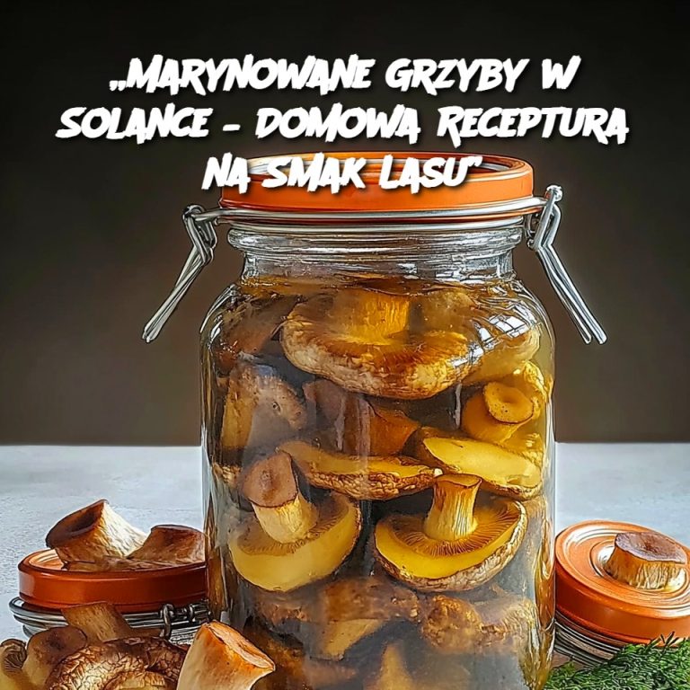 Marynowane Grzyby w Solance – Domowa Receptura na Smak Lasu 🍄