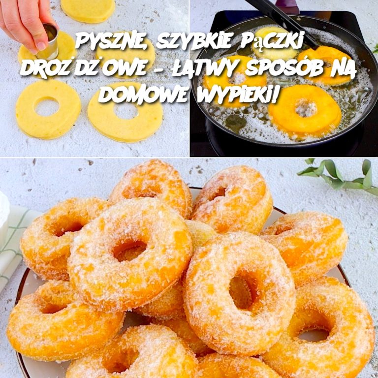 Pyszne, szybkie pączki drożdżowe – łatwy sposób na domowe wypieki! 🍩✨