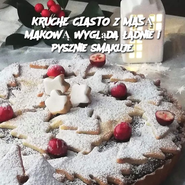 Kruchy Placek z Masą Makową