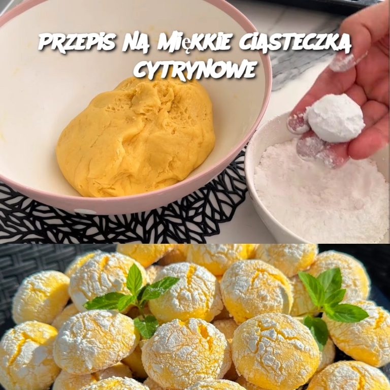 Miękkie Ciasteczka Cytrynowe – Idealne na Każdą Okazję 🍋