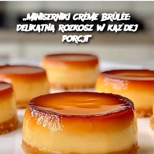 Miniserniki Crème Brûlée: Delikatna rozkosz w każdej porcji 🍮