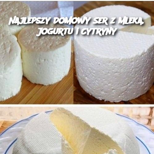 Najlepszy Domowy Ser z Mleka, Jogurtu i Cytryny 🍋🧀