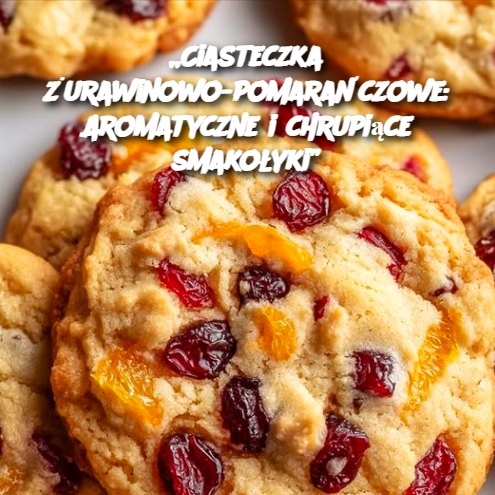 Ciasteczka żurawinowo-pomarańczowe: Aromatyczne i chrupiące smakołyki