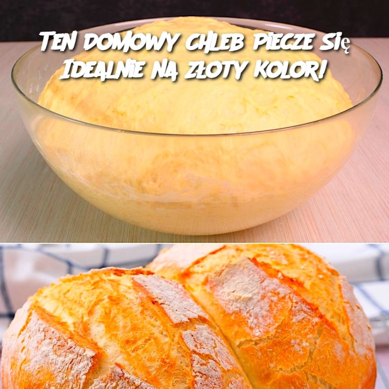 Ten Domowy Chleb Piecze Się Idealnie na Złoty Kolor! 🥖