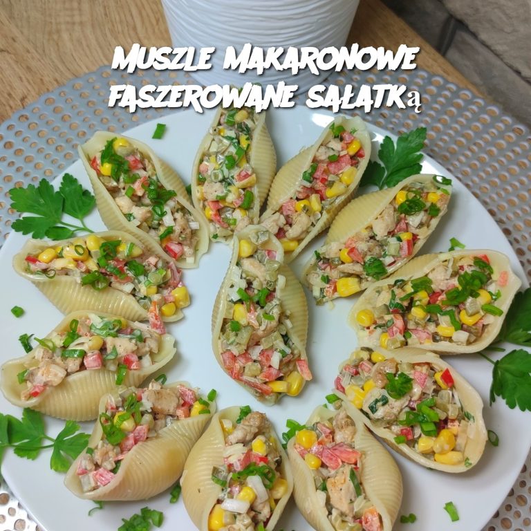 Muszle makaronowe faszerowane sałatką