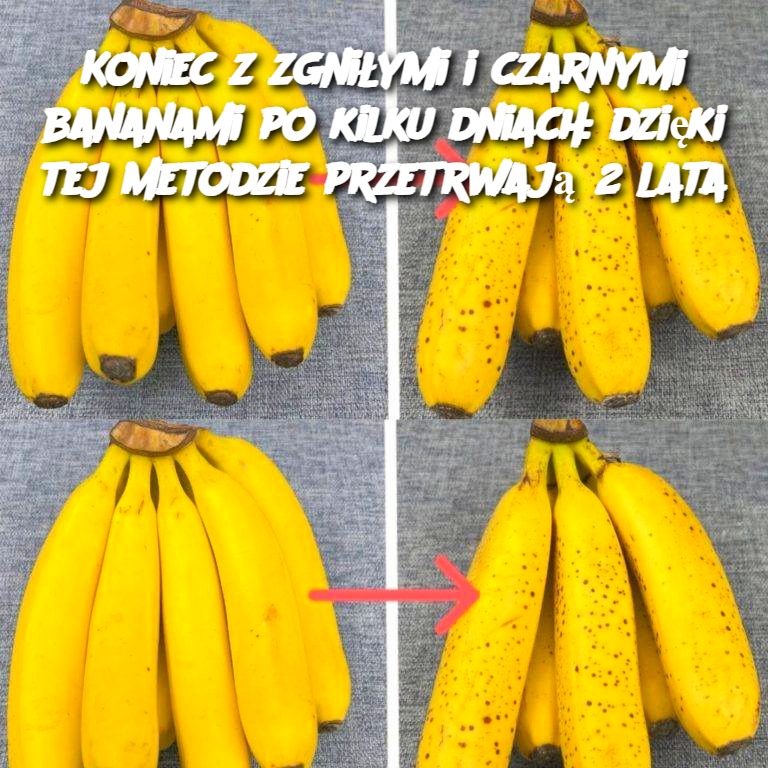 Koniec z zgniłymi i czarnymi bananami po kilku dniach: dzięki tej metodzie przetrwają 2 lata