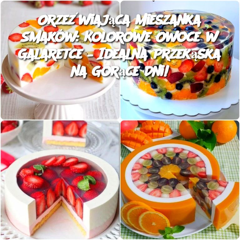 Orzeźwiająca Mieszanka Smaków: Kolorowe Owoce w Galaretce – Idealna Przekąska na Gorące Dni!