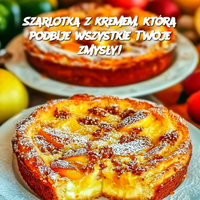 Szarlotka z Kremem, Która Podbije Wszystkie Twoje Zmysły! 🍏✨