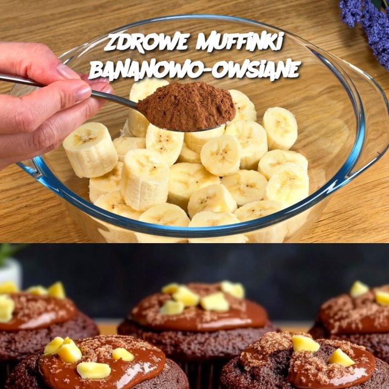 Zdrowe Muffinki Bananowo-Owsiane 🍌✨