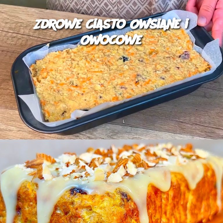 Zdrowe Ciasto Owsiane i Owocowe 🍎🥣