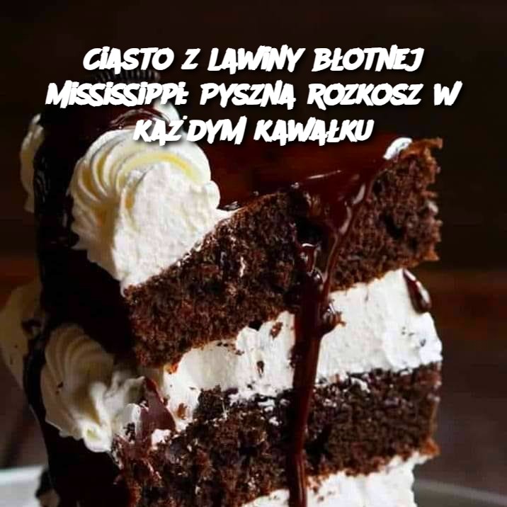 Ciasto z Lawiny Błotnej Mississippi: Pyszna Rozkosz w Każdym Kawałku 🍫🌋