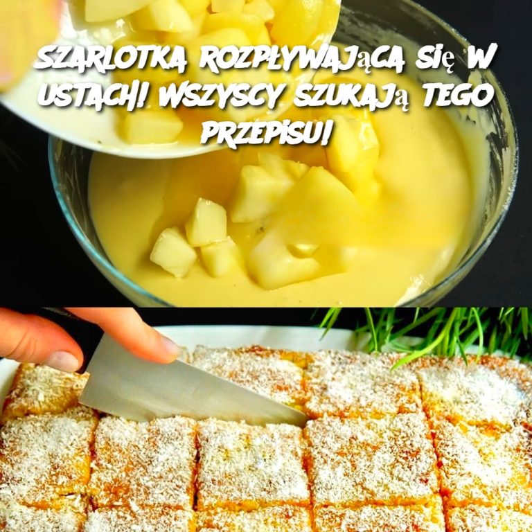 Szarlotka rozpływająca się w ustach! Wszyscy szukają tego przepisu! 🍎🥧