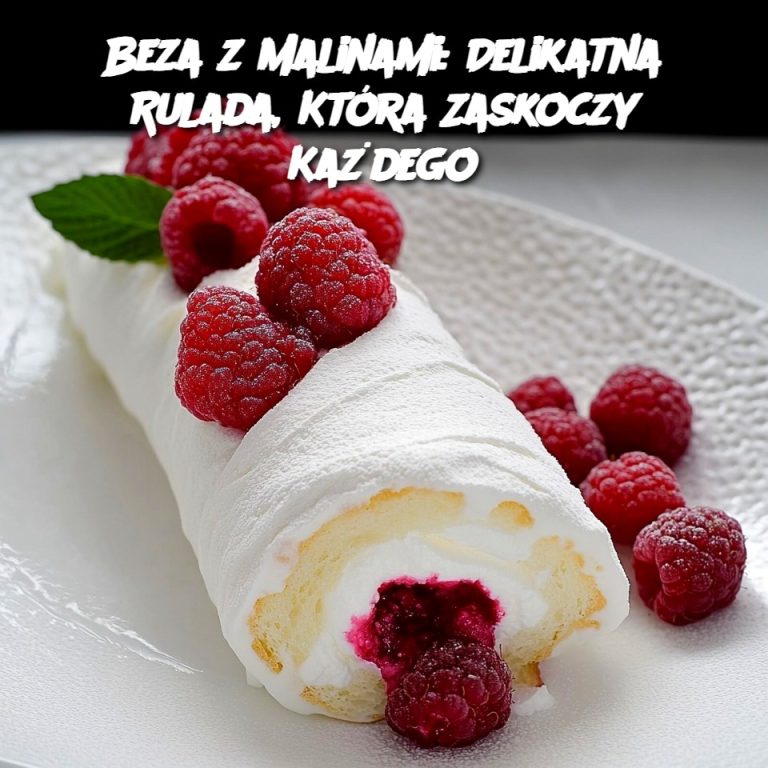 Beza z Malinami: Delikatna Rulada, Która Zaskoczy Każdego