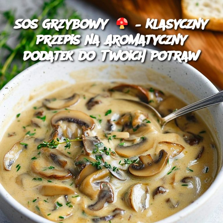 Sos Grzybowy 🍄 – Klasyczny Przepis na Aromatyczny Dodatek do Twoich Potraw